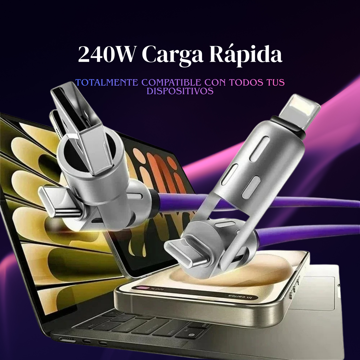 Cable de carga 4 en 1