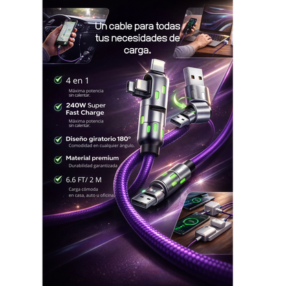 Cable de carga 4 en 1